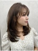 大人ガーリー/顔まわりカット/20代/30代/レイヤーカット/福岡