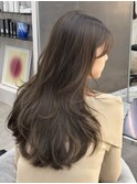 【1Day整形】ミディアムレイヤー顔まわりカットダークブラウン