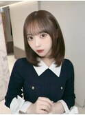 レイヤーカット　小顔ヘア　顔周りカット