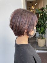 salon de MiLK 札幌大通店【サロン ド ミルク】 艶髪に見えるカラーで作るバッサリショートヘア