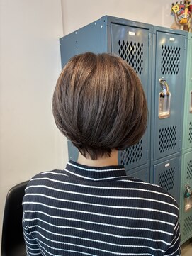 チュール(ture) 丸みショート×グレージュ