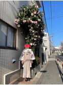ハーフアップ