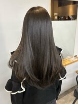 ヌープヘアーアイス(NUUP.hair ici)&nbsp;大人気髪質改善カラー◎透明感ダークグレージュ褒められ艶髪