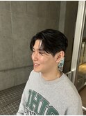メンズパーマセンターパート
