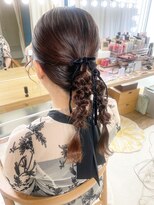 美容堂 タイトあみ下ろしヘア