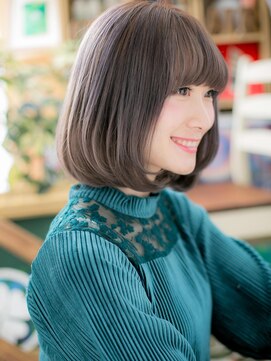 カバーヘア ブリス 戸田公園西口店(COVER HAIR bliss) *bliss戸田公園*前下がりボブ♪格上げカラーで小顔見せa