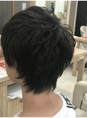 束感マッシュショート