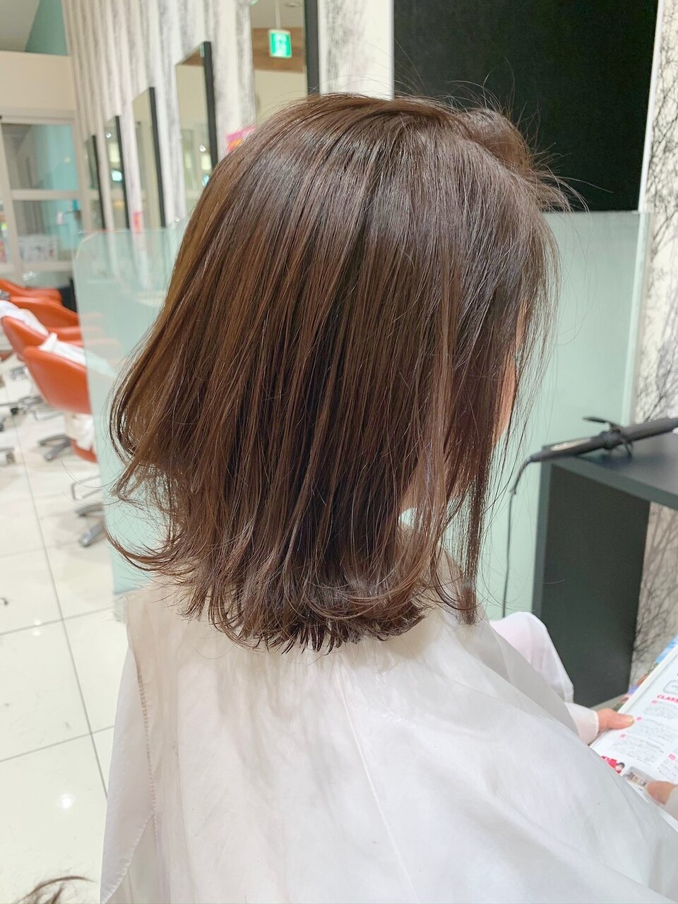 【大人女性に人気】カット+白髪染め \6310 トリートメント付き