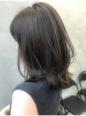 ・ミニウルフミディアムレイヤーイルミナカラー韓国グレーカラー