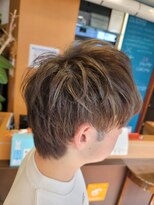 クラージュ 二十四軒店(HAIR SPACE COURAGE) ハイライトONカラー☆カーキ