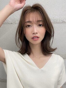 フォンズ(FONS) 大人かわいいシースルーバング くびれヘア