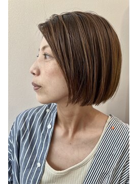 アヤヘアー(aya hair) 透明感切りっぱなしショートボブ