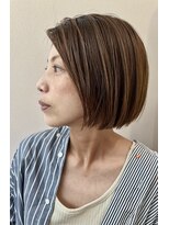 アヤヘアー(aya hair) 透明感切りっぱなしショートボブ