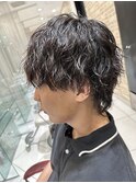 メンズウルフカット＋ツイストスパイラル