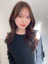 ハニー 町田(HONEY)&nbsp;韓国風レイヤー　リバースカール　ヘーゼルベージュ