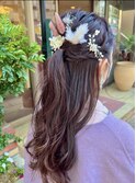 パーティーセット/ハーフアップ/ヘアアレンジ