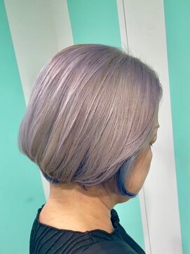 マティーナ ヘアー 池袋(Matina hair) 【グレージュショートインナーブルー】20代30代40代50代