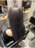ブリーチ2回必須  明るめグレーカラー