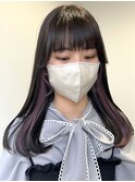 インナーカラーケアブリーチイヤリングカラーハイライトレイヤー