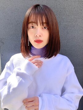 ニスル センター南店(NISURU） 似合わせカット/大人ガーリー/ダークアッシュ/着物/センター南