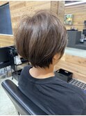 分け目なしショートスタイル