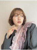 ヘアアレンジ/ヘアセット/ボブ/パーマ風/くせ毛風