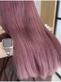 ピンクベージュ_ケアブリーチ_暖色カラー_透明感