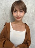 小顔ヘア/マッシュショート/ハイトーンカラー[池袋駅]