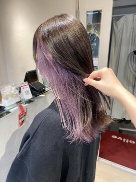 テトラ バイ ネオリーブ 横浜西口店(tetra by neolive) ＊ラベンダーインナーカラー＊[横浜/横浜駅]