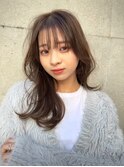 ふわっと透け感のあるレイヤースタイル