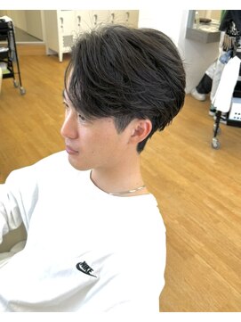 ビカム 名駅(become) 【韓国カルマヘア】コンマバングニュアンスパーマセンターパート