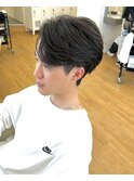 【韓国カルマヘア】コンマバングニュアンスパーマセンターパート
