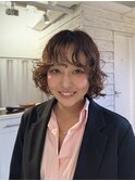 ボブパーマ　デジタルパーマ　外国人風パーマ