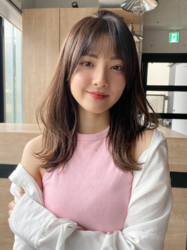 エトラ 渋谷店(etora) 小顔 前髪 レイヤーカット ホワイトグレージュ"