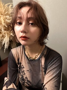 ノラギンザユー(NORA GINZA/U) 外国人風パーマくびれパーマニュアンスパーマセンターパート