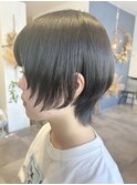 ウルフボブ×黒髪