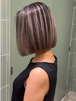 ハーパーズ 渋谷(harpers)&nbsp;コントラストバレイヤージュ切りっぱしボブ