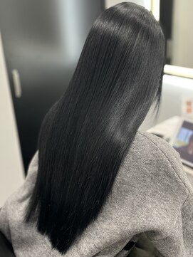 ピリオド 赤坂(Period.) ロングヘアーブルーグレージュカラー髪質改善　赤坂見附