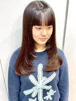 イチエ(ICHIE)&nbsp;レイヤーカット*セミロングヘア*前髪カット*顔周りレイヤー