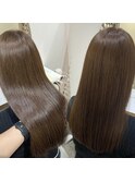 ナチュラルオリーブ艶カラー×高濃度水素トリートメント