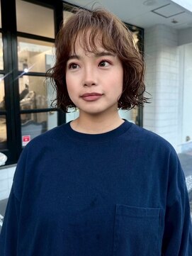 ショート/ゆるふわデジタルパーマ【桑村　沙綾】