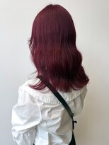 ロックス バイ マグ 松本(rocks BY MAG)&nbsp;ブリーチ◎ワインレッドボルドーカラーカシスレッド韓国風ヘア