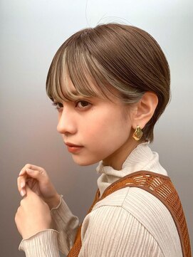 ヘアーアンドメイク ファット(Hair&Make PHAT) 丸みショート×フェイスフレーミング