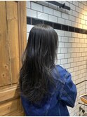 ロングレイヤー×透明感ダークグレージュ