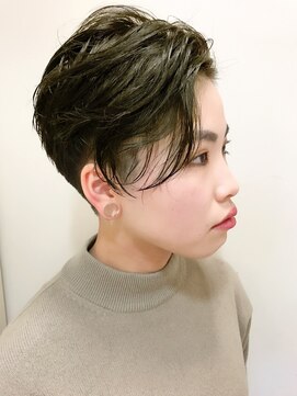 レンジシキチジョウジ (RENJISHI KICHIJOJI) かきあげパーマショート【RENJISHI】