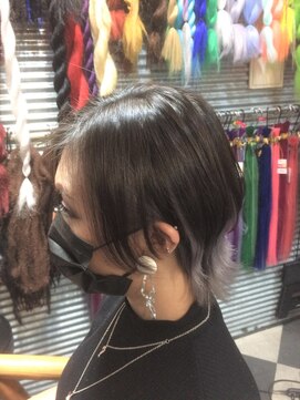 トリックストア(TRICK STORE) ツーセクションウルフカット、インナーシルバーTRICKstyle!