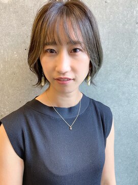 カサネ(casane) 【CASANE 下北沢】インナーカラー×外はねボブ