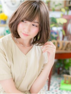 カバーヘア イヴ 戸頭店(COVER HAIR EVE) ★斜めバングが大人可愛いＡラインボブレイヤー20代30代40代★7
