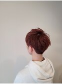 メンズショート×ボルドー