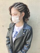 ディア(.eer)&nbsp;体育祭などイベントに // ミディアムコーンロウ ((ダンスヘア))